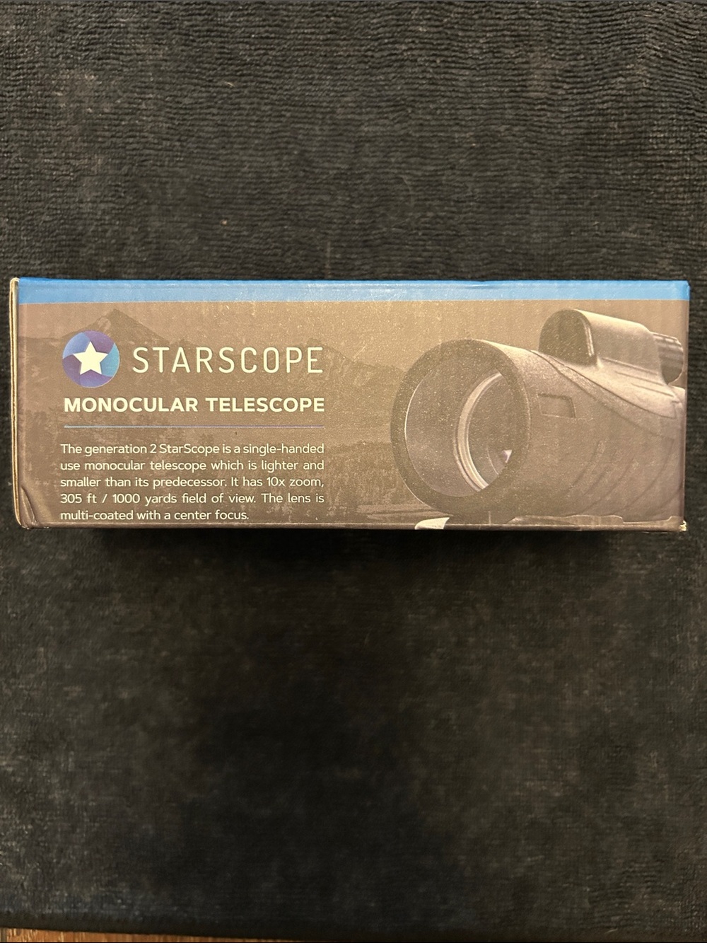 Starscope Monocular Telescope Gen 2 10x Zoom  Water Resistant Open Box Unused